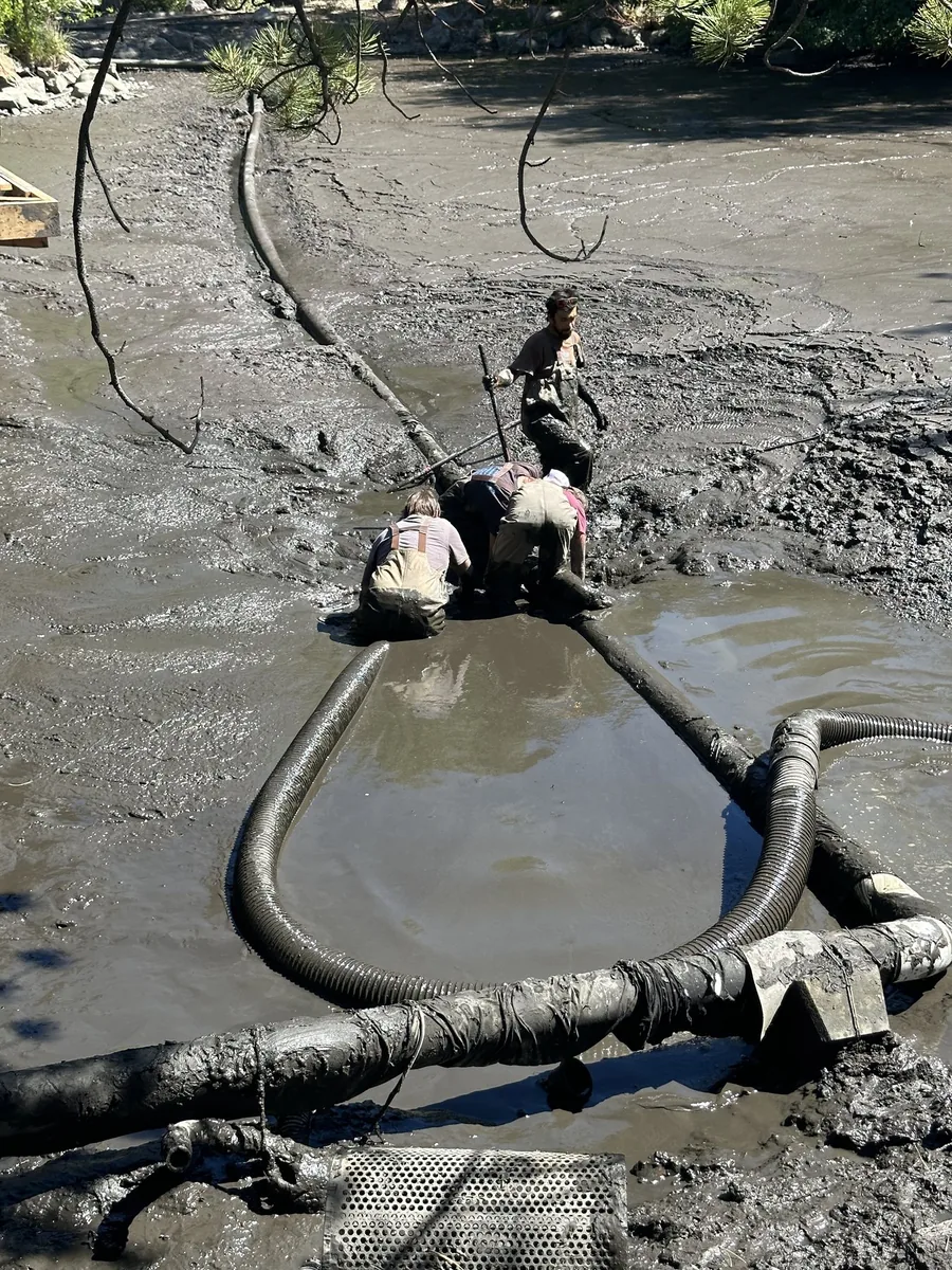 Sediment and muck removal for rural water features in Wanship, Utah