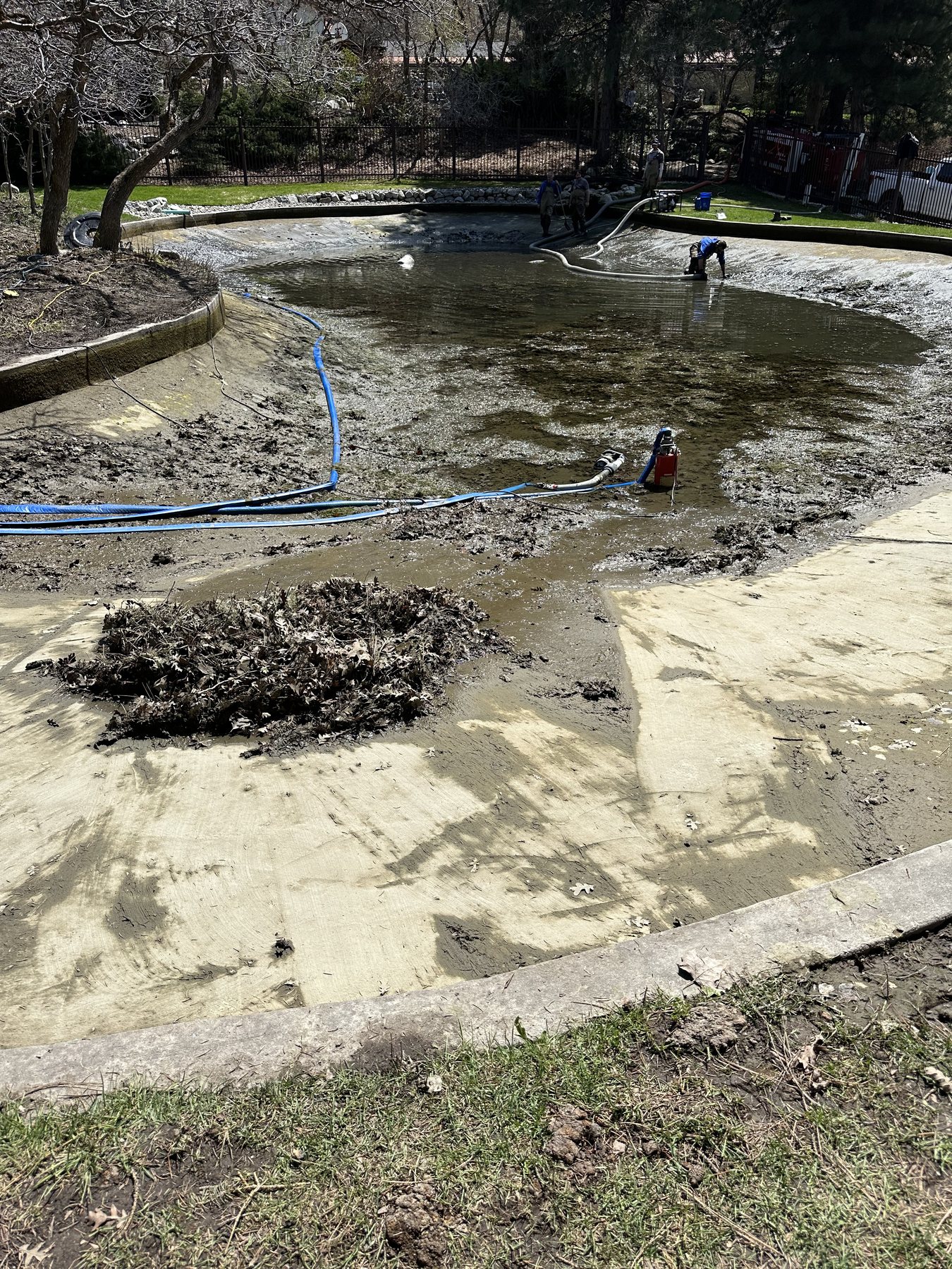 Private pond dredging