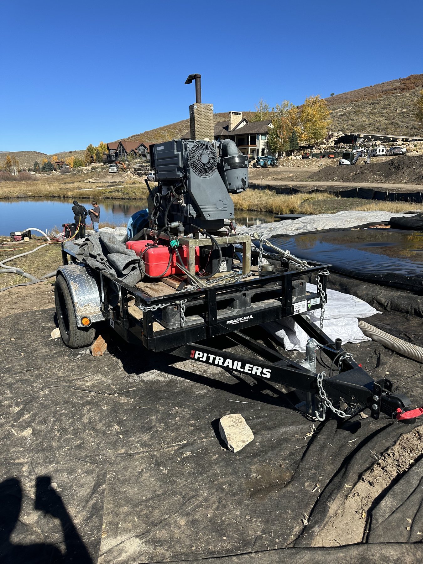 Sediment buildup and shallow pond conditions